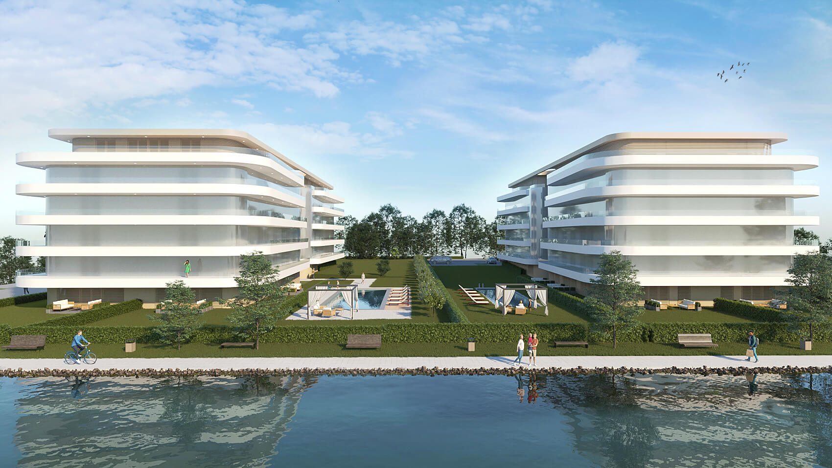 Kell egy ház, lenn a Balaton partján… – Újépítésű lakópark közvetlenül az Aranypartról