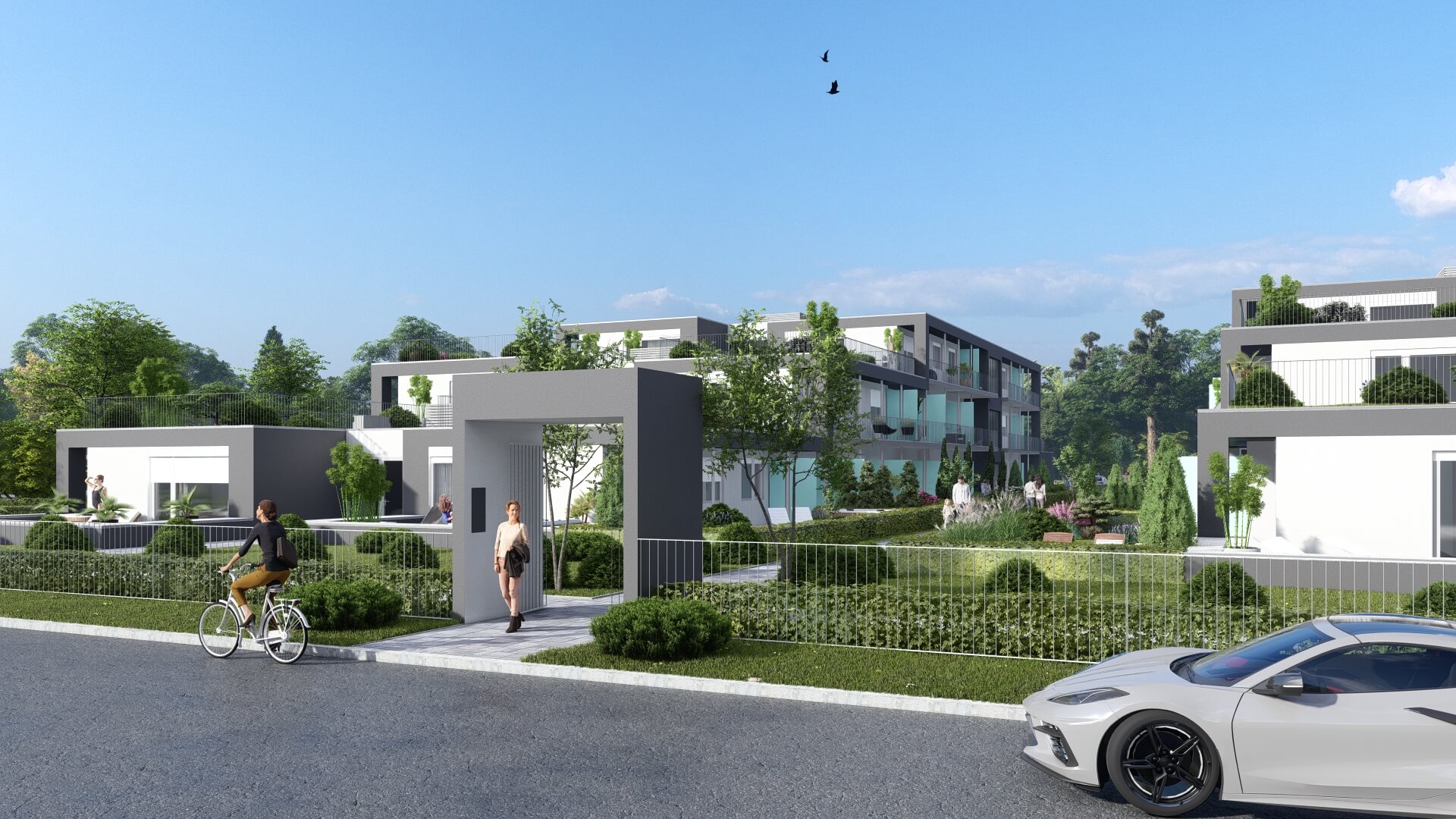 Mérföldkőhöz érkezett Balatonlelle új lakóparkja – Bokréta került a MyLelle Residence tetejére
